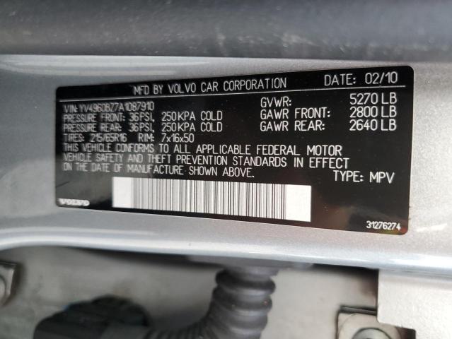 Photo 10 from auction – 2010 VOLVO XC70 3.2 with VIN YV4960BZ7A1087910
