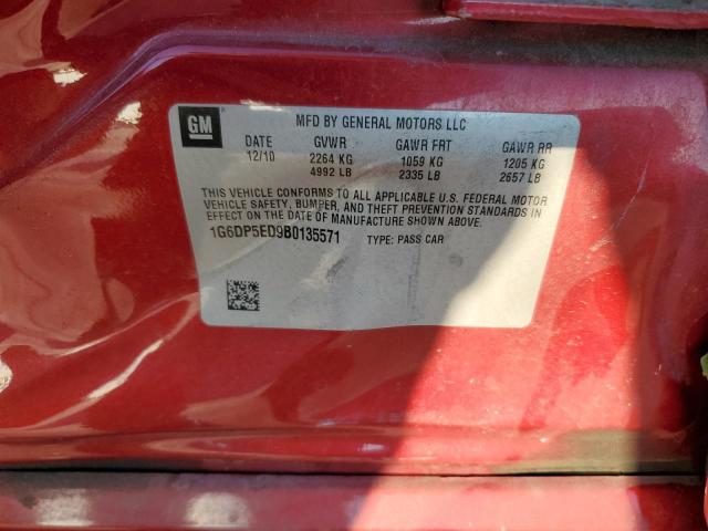 Photo 10 from auction – 2011 CADILLAC CTS PREMIU with VIN 1G6DP5ED9B0135571