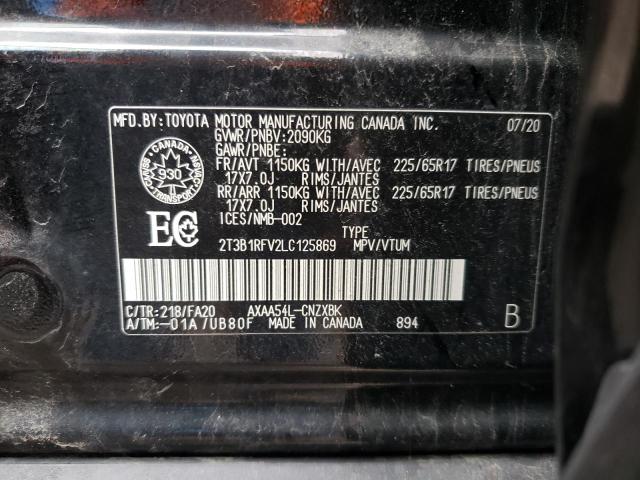 Photo 10 from auction – 2020 TOYOTA RAV4 LE with VIN 2T3B1RFV2LC125869