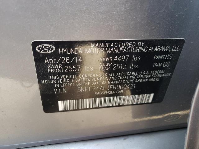 Photo 10 from auction – 2015 HYUNDAI SONATA SE with VIN 5NPE24AF3FH000421