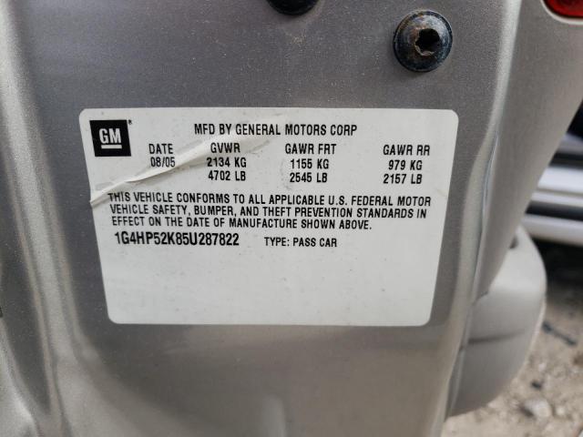 Photo 10 from auction – 2005 BUICK LESABRE CU with VIN 1G4HP52K85U287822