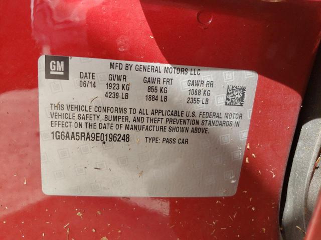 Photo 10 from auction – 2014 CADILLAC ATS with VIN 1G6AA5RA9E0196248
