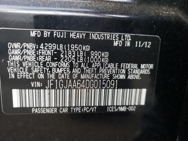 Photo 10 from auction – 2013 SUBARU IMPREZA with VIN JF1GJAA64DG015091