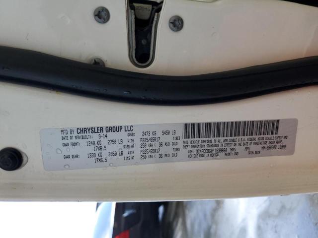 Photo 10 from auction – 2015 DODGE JOURNEY SX with VIN 3C4PDCBG0FT539860
