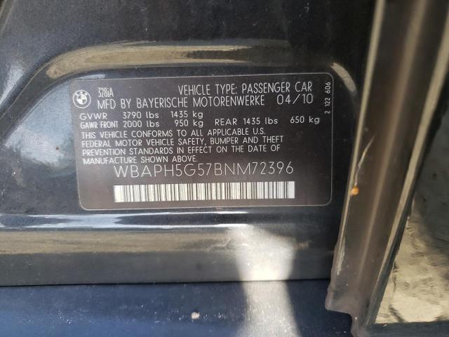 Photo 10 from auction – 2011 BMW 328 I SULE with VIN WBAPH5G57BNM72396