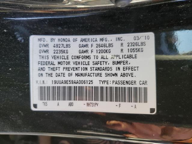 Photo 10 from auction – 2010 ACURA TL with VIN 19UUA9E59AA006125