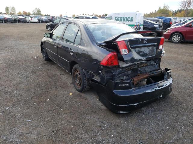 Photo 3 from auction – 2005 HONDA CIVIC EX with VIN 2HGES16875H028305
