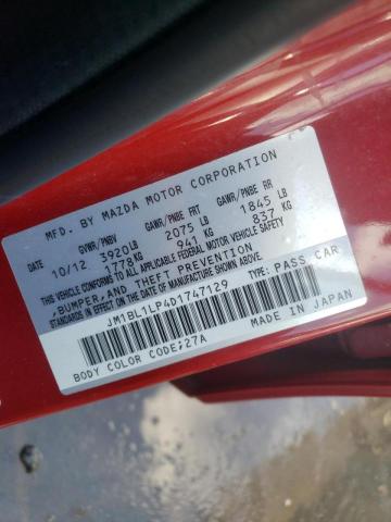 Photo 10 from auction – 2013 MAZDA 3 I with VIN JM1BL1LP4D1747129