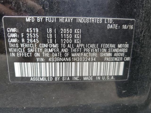 Photo 10 from auction – 2017 SUBARU LEGACY 2.5 with VIN 4S3BNAN61H3032494