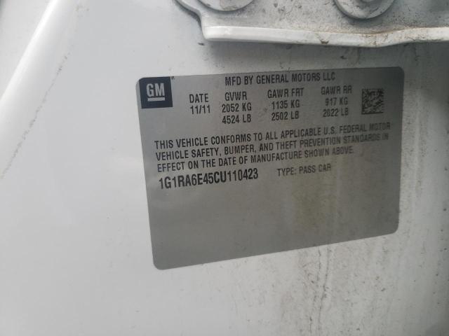 Photo 10 from auction – 2012 CHEVROLET VOLT with VIN 1G1RA6E45CU110423
