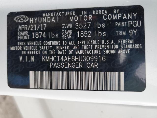 Photo 10 from auction – 2017 HYUNDAI ACCENT SE with VIN KMHCT4AE8HU309916