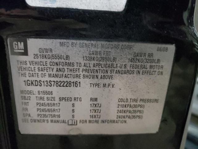 Photo 10 from auction – 2008 GMC ENVOY with VIN 1GKDS13S782228161