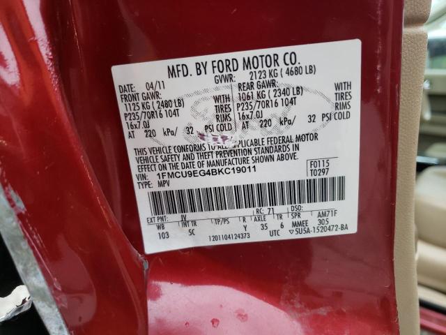 Photo 10 from auction – 2011 FORD ESCAPE LIM with VIN 1FMCU9EG4BKC19011