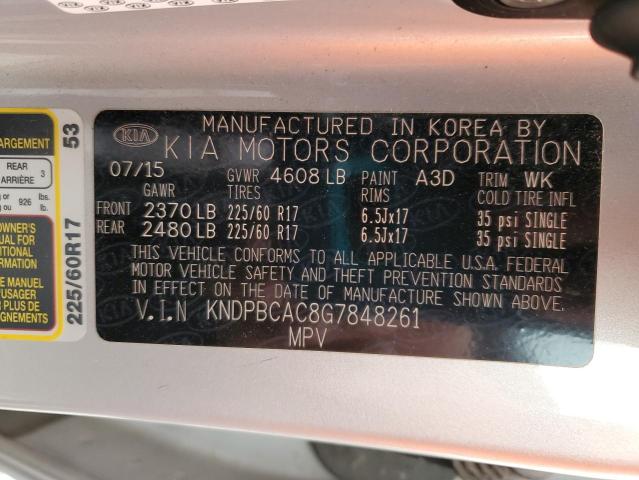 Photo 10 from auction – 2016 KIA SPORTAGE L with VIN KNDPBCAC8G7848261