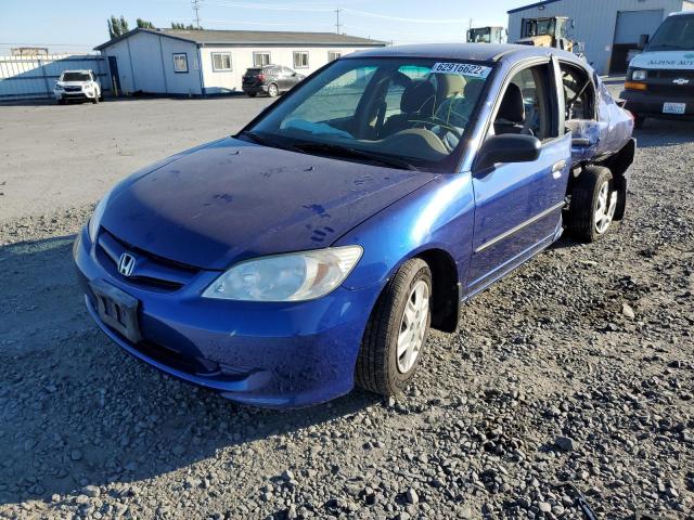 Photo 2 from auction – 2005 HONDA CIVIC DX with VIN 2HGES16495H532416