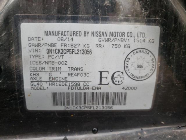 Photo 10 from auction – 2015 NISSAN MICRA with VIN 3N1CK3CP5FL213056