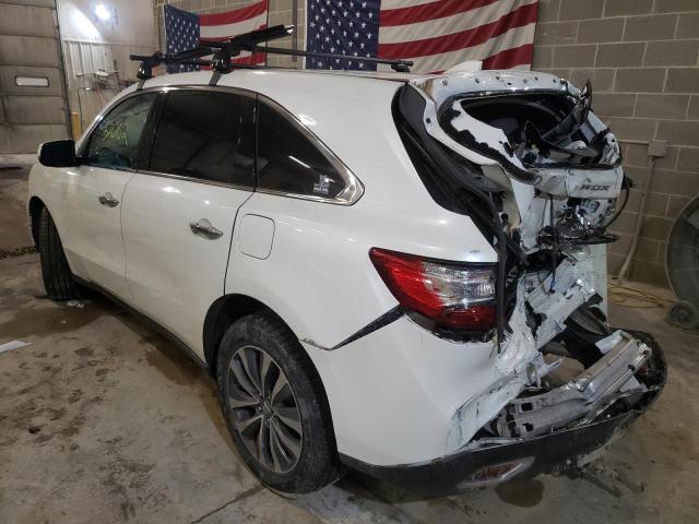 Photo 3 from auction – 2016 ACURA MDX TECHNO with VIN 5FRYD4H42GB011954