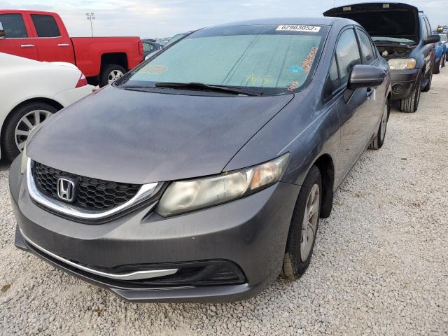 Photo 2 from auction – 2014 HONDA CIVIC LX with VIN 19XFB2F55EE063144