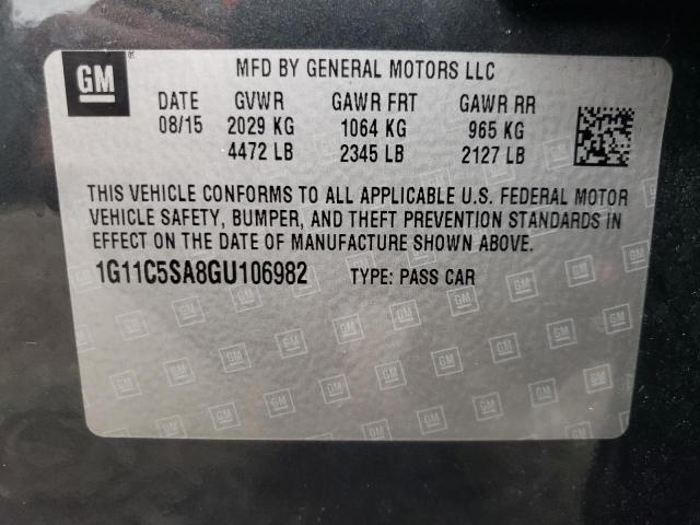 Photo 10 from auction – 2016 CHEVROLET MALIBU LIM with VIN 1G11C5SA8GU106982
