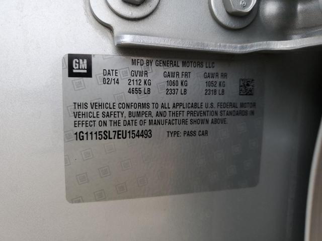 Photo 10 from auction – 2014 CHEVROLET IMPALA LT with VIN 1G1115SL7EU154493