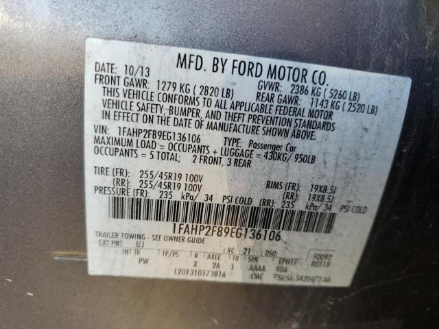 Photo 10 from auction – 2014 FORD TAURUS LIM with VIN 1FAHP2F89EG136106