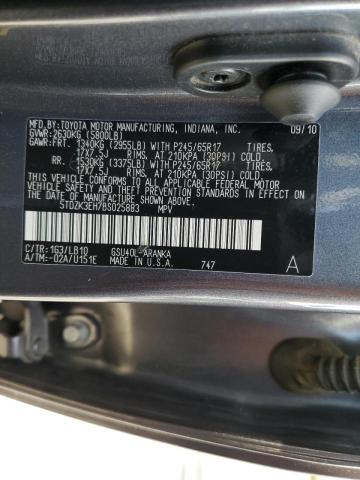 Photo 10 from auction – 2011 TOYOTA HIGHLANDER with VIN 5TDZK3EH7BS025883