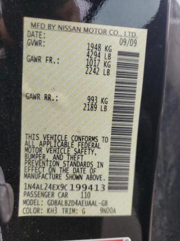Photo 10 from auction – 2009 NISSAN ALTIMA 2.5 with VIN 1N4AL24EX9C199413
