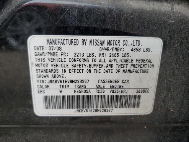 Photo 10 from auction – 2008 INFINITI G35 with VIN JNKBV61E28M228267