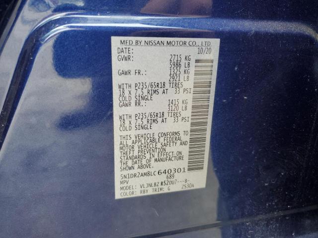 Photo 10 from auction – 2020 NISSAN PATHFINDER with VIN 5N1DR2AM8LC640301