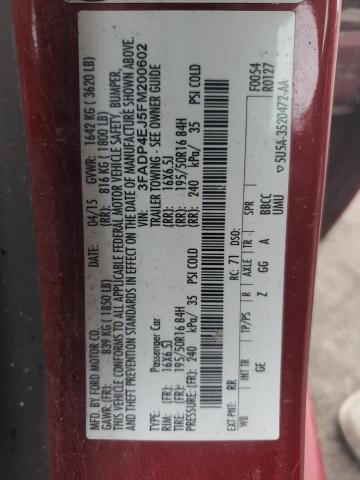 Photo 10 from auction – 2015 FORD FIESTA SE with VIN 3FADP4EJ5FM200602