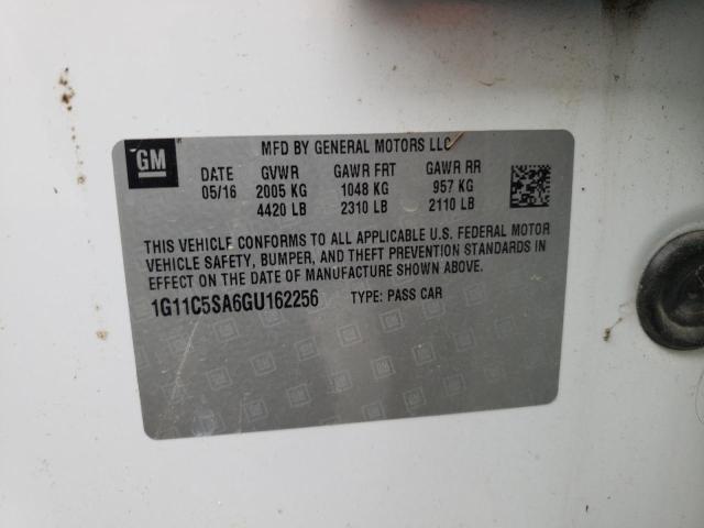 Photo 10 from auction – 2016 CHEVROLET MALIBU LIM with VIN 1G11C5SA6GU162256