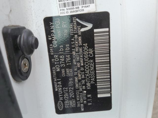 Photo 10 from auction – 2012 HYUNDAI VELOSTER with VIN KMHTC6AD0CU066064