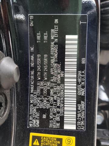 Photo 10 from auction – 2019 TOYOTA HIGHLANDER with VIN 5TDDZRFH1KS984350