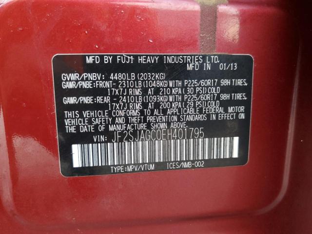 Photo 10 from auction – 2014 SUBARU FORESTER 2 with VIN JF2SJAGC0EH401795