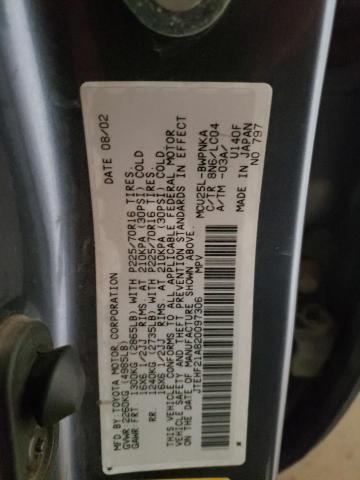 Photo 10 from auction – 2002 TOYOTA HIGHLANDER with VIN JTEHF21A820097306