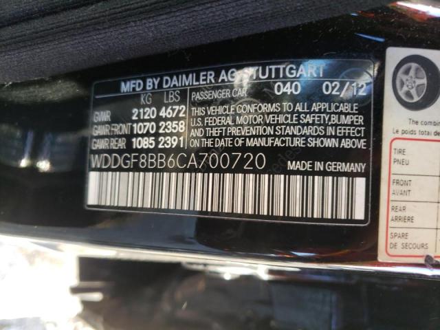 Photo 10 from auction – 2012 MERCEDES-BENZ C 300 4MAT with VIN WDDGF8BB6CA700720