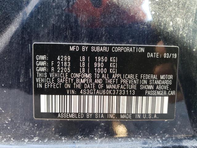 Photo 10 from auction – 2019 SUBARU IMPREZA LI with VIN 4S3GTAU60K3733113
