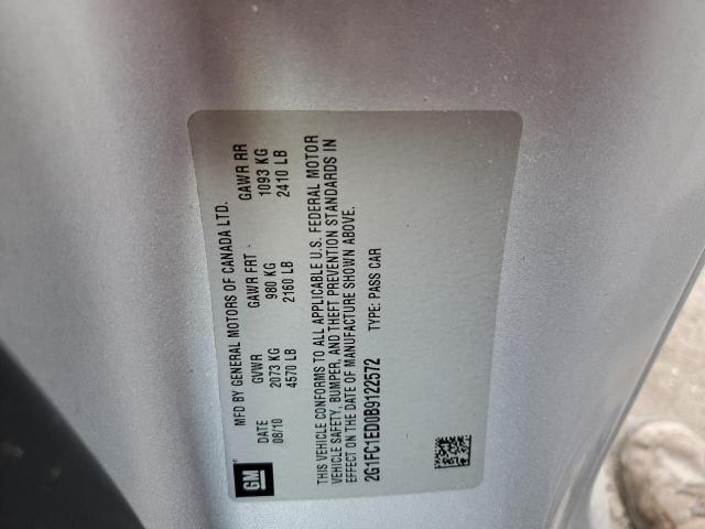 Photo 10 from auction – 2011 CHEVROLET CAMARO LT with VIN 2G1FC1ED0B9122572