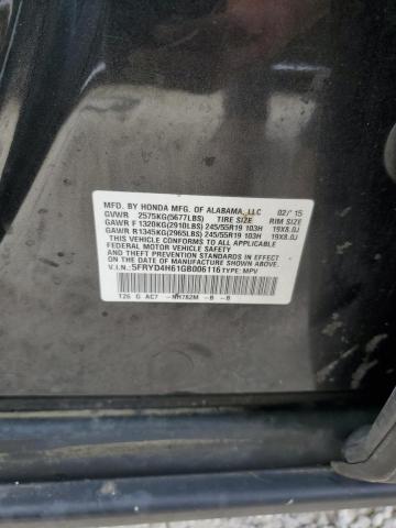 Photo 10 from auction – 2016 ACURA MDX TECHNO with VIN 5FRYD4H61GB006116