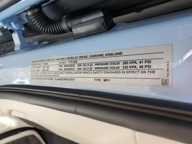 Photo 10 from auction – 2022 BENTLEY BENTAYGA S with VIN SJAAR2ZV8NC015311