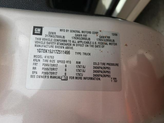Photo 10 from auction – 2007 GMC NEW SIERRA with VIN 1GTEK19J17Z511496