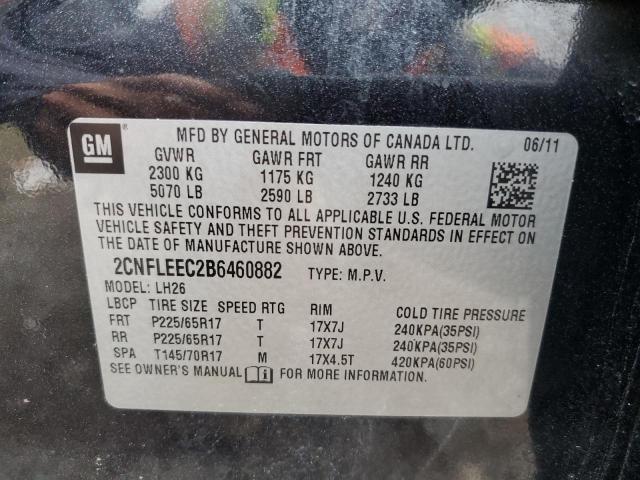 Photo 10 from auction – 2011 CHEVROLET EQUINOX LT with VIN 2CNFLEEC2B6460882