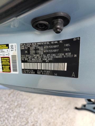Photo 10 from auction – 2015 TOYOTA SIENNA XLE with VIN 5TDYK3DC9FS616952