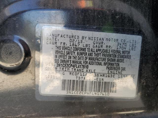 Photo 10 from auction – 2015 NISSAN VERSA NOTE with VIN 3N1CE2CP4FL417610