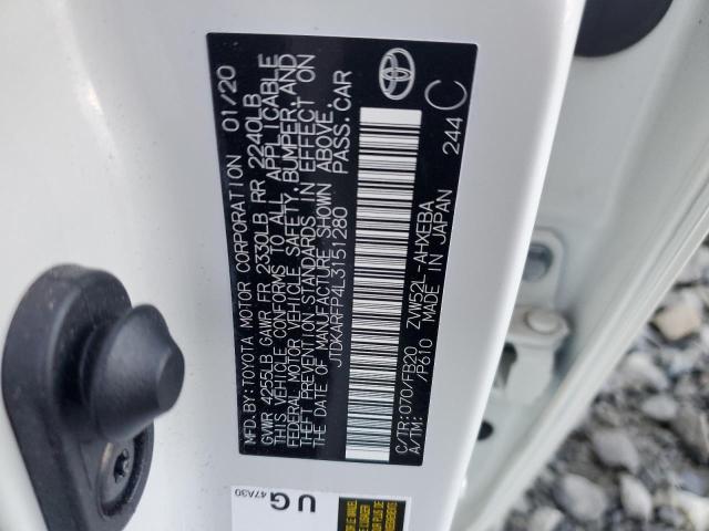 Photo 10 from auction – 2020 TOYOTA PRIUS PRIM with VIN JTDKARFP4L3151280