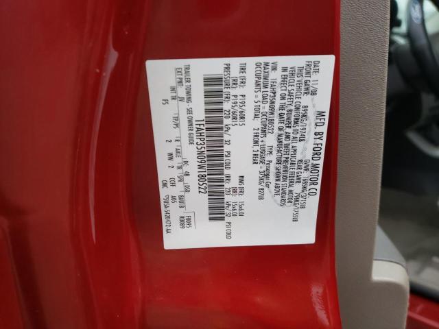 Photo 10 from auction – 2009 FORD FOCUS SE with VIN 1FAHP35N09W180522
