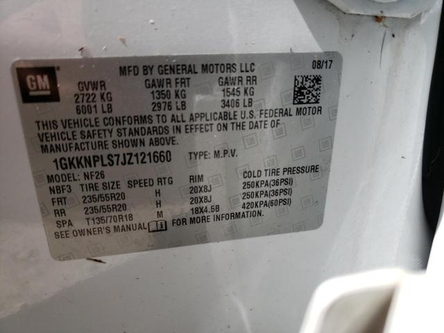 Photo 10 from auction – 2018 GMC ACADIA DEN with VIN 1GKKNPLS7JZ121660