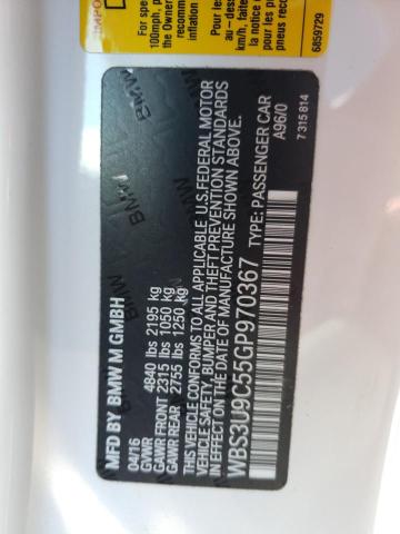 Photo 10 from auction – 2016 BMW M4 with VIN WBS3U9C55GP970367