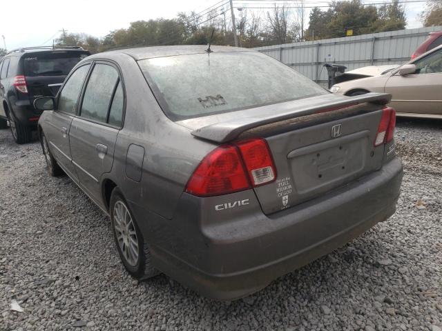 Photo 3 from auction – 2005 HONDA CIVIC EX with VIN 2HGES267X5H548379