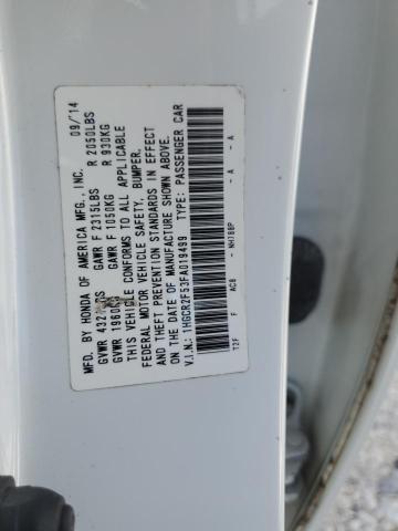 Photo 10 from auction – 2015 HONDA ACCORD SPO with VIN 1HGCR2F53FA019499